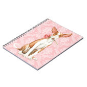 Carnet Chien rose de Valentine Ibizan (Côté gauche)