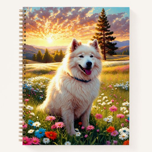 Carnet Chien Samoyède (Devant)