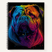 Carnet Chien Shar Pei, Shar-Pei, chinois clair et luffeux (Devant)