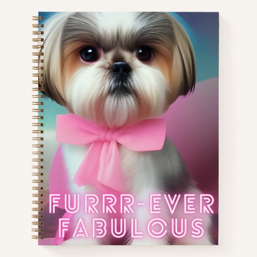 Carnet Chien Shitzu Fabuleux Et Plus Fabuleux (Devant)