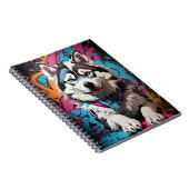 Carnet Chien sibérien Husky (Côté Droit)