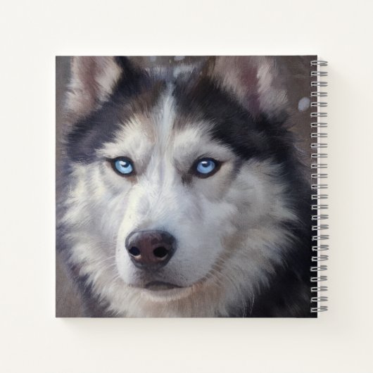 Carnet Chien sibérien Husky (Dos)