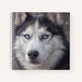 Carnet Chien sibérien Husky (Devant)