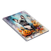 Carnet Chien-taureau français d'Halloween avec la peur Ci (Côté Droit)