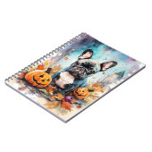 Carnet Chien-taureau français d'Halloween avec la peur Ci (Côté gauche)