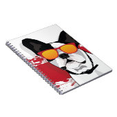 Carnet Chien-taureau français en lunettes de soleil (Côté Droit)