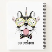 Carnet Chien-taureau français Unicorn (Dos)