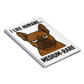 Carnet Chien-taureau Grumpy. Animaux antisociaux (Côté Droit)
