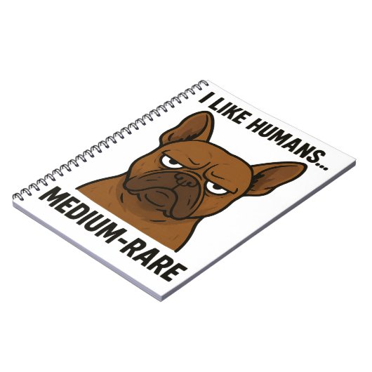 Carnet Chien-taureau Grumpy. Animaux antisociaux (Côté gauche)