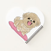 Carnet Chien Tibetan Spaniel avec nom (Dos)