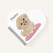 Carnet Chien Tibetan Spaniel avec nom (Devant)
