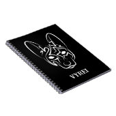 Carnet Chien tribal noir et blanc (Côté Droit)