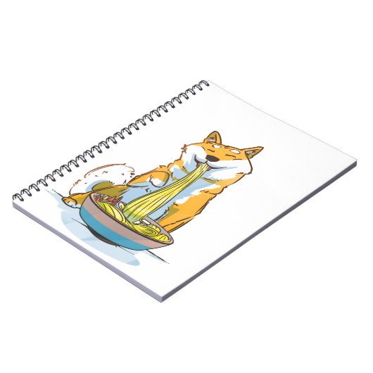 Carnet Chien | Un ramen pour chien shiba Inu (Côté gauche)