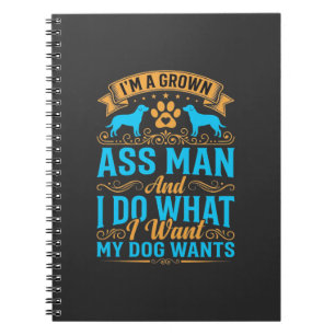 Carnet Chien Veut Homme Adulte Drôle