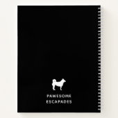 Carnet Chien Walker & Animal Sitter Noir (Dos)