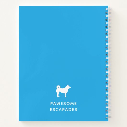 Carnet Chien Walker & Animal Sitter Turquoise (Dos)