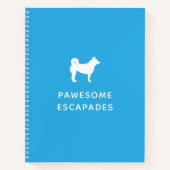 Carnet Chien Walker & Animal Sitter Turquoise (Devant)