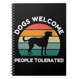 Carnet Chiens bienvenus, personnes tolérées - Conception