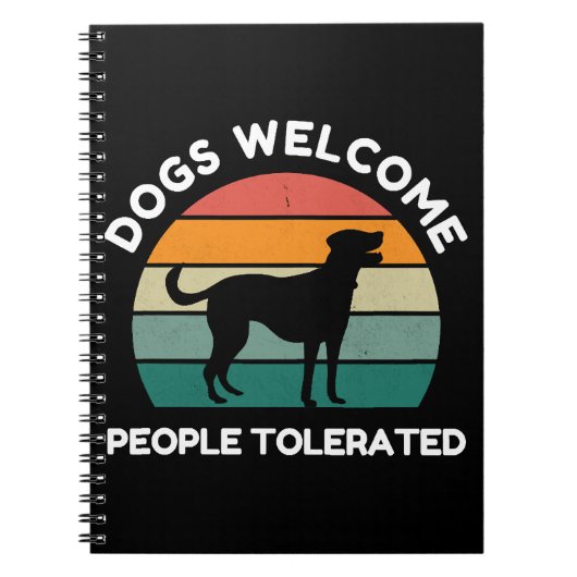 Carnet Chiens bienvenus, personnes tolérées - Conception (Devant)