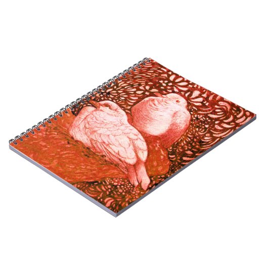 CARNET CHIENS BLANCS EN ROUGE (Côté gauche)