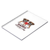 Carnet Chiens Boxer Joyeuse Saint-Valentin Vintage (Côté gauche)