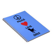 Carnet Chiens d'amour de paix (Côté Droit)