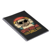 Carnet Chiens de café et Pug Rétro Chill (Côté Droit)