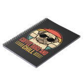 Carnet Chiens de café et Pug Rétro Chill (Côté gauche)