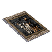 Carnet chiens de chasse sur plaid (Côté Droit)