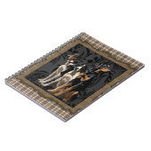 Carnet chiens de chasse sur plaid (Côté gauche)