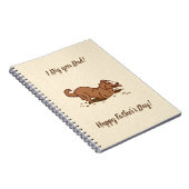 Carnet Chiens de crevaison - Bonne Fête des pères. (Côté Droit)