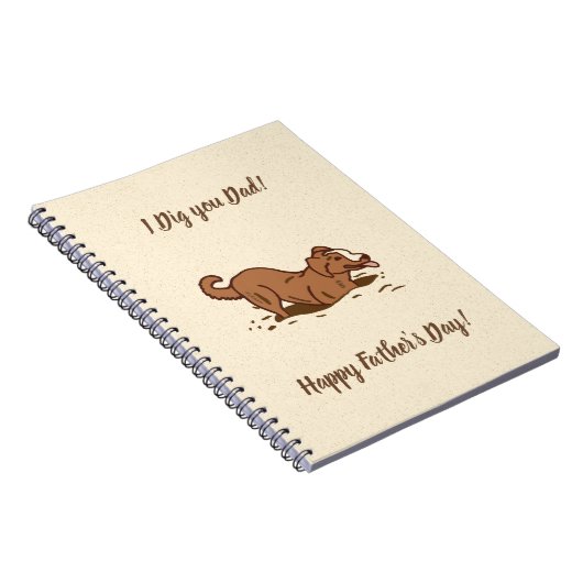 Carnet Chiens de crevaison - Bonne Fête des pères. (Côté Droit)