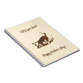 Carnet Chiens de crevaison - Happy Fête des pères chien p (Côté Droit)