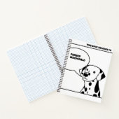 CARNET CHIENS DE DESSIN ANIMÉ MIGNONS NOIR ET BLANC AVEC  (Intérieur)