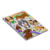 Carnet Chiens de jeu Chiens Chiens Chiens Chiens Chiens (Côté Droit)