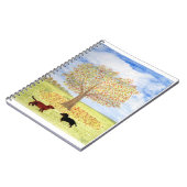 Carnet Chiens de la promenade d'automne (Côté gauche)