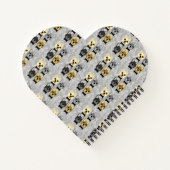 Carnet Chiens de taureau français Herringbone Grey (Dos)