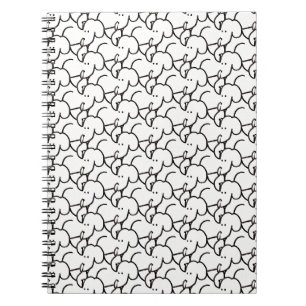 Carnet Chiens drôles de dessin animé assis