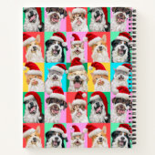 Carnet Chiens et chats avec barbe de Père Noël (Dos)