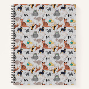 Carnet Chiens Et Chats Cutes Design Motif