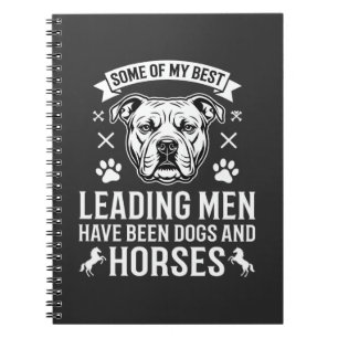 Carnet Chiens et chevaux menant les hommes