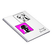 CARNET CHIENS FRAIS AVEC POINTS, POIDS, NOIR ET BLANC SIM (Côté Droit)