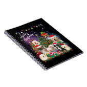 Carnet Chiens Joyeux Noël Lumière (Côté Droit)