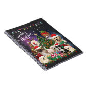 Carnet Chiens Joyeux Noël Lumière (Côté Droit)
