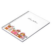 Carnet chiens mignons dans le nom d'hiver (Côté gauche)