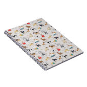 Carnet Chiens mignons Design Motif Blanc (Côté Droit)