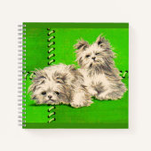 Carnet chiens mignons et duveteux (Devant)