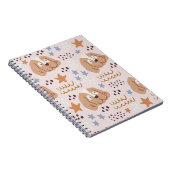 Carnet Chiens mignons, étoiles, lignes : vintage sans sou (Côté Droit)