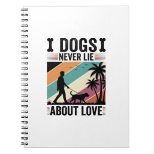 Carnet Chiens ne mentent jamais sur l'amour Vintage prome