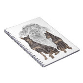 Carnet Chiens noirs Doberman (Côté Droit)